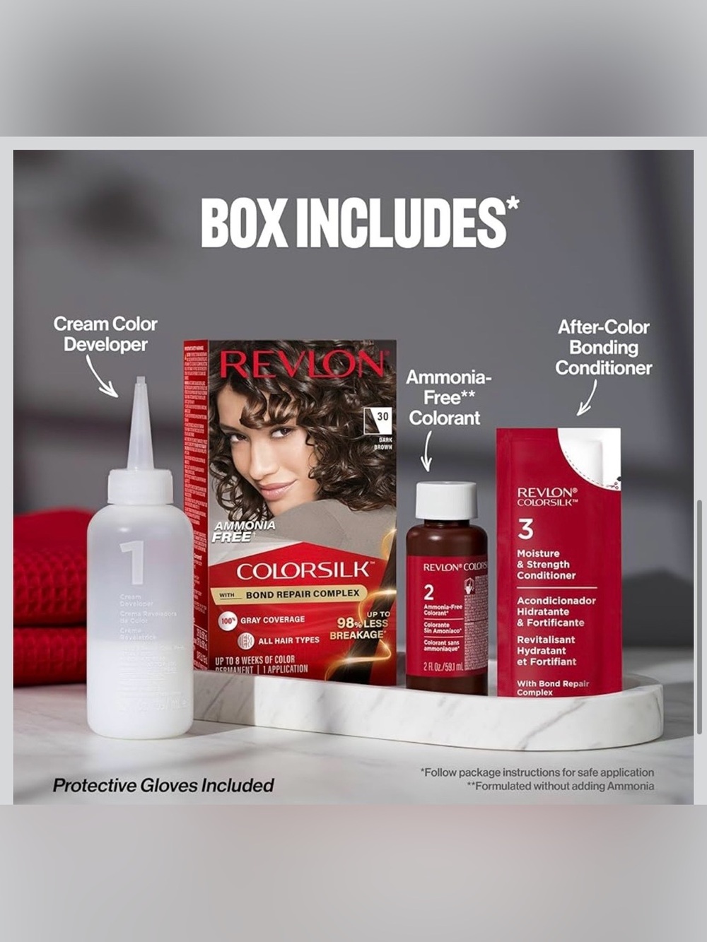Revlon ColorSilk Bond Repair Hair Color – 20 Brown Black 🖤
